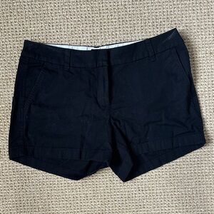 J.Crew Women’s Black Cotton Bermuda Shorts,Classic Chino Mid-Rise Casual Shorts
